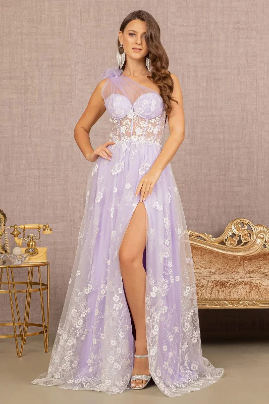 Women's Evening Outfit Long One Shoulder Prom Gown