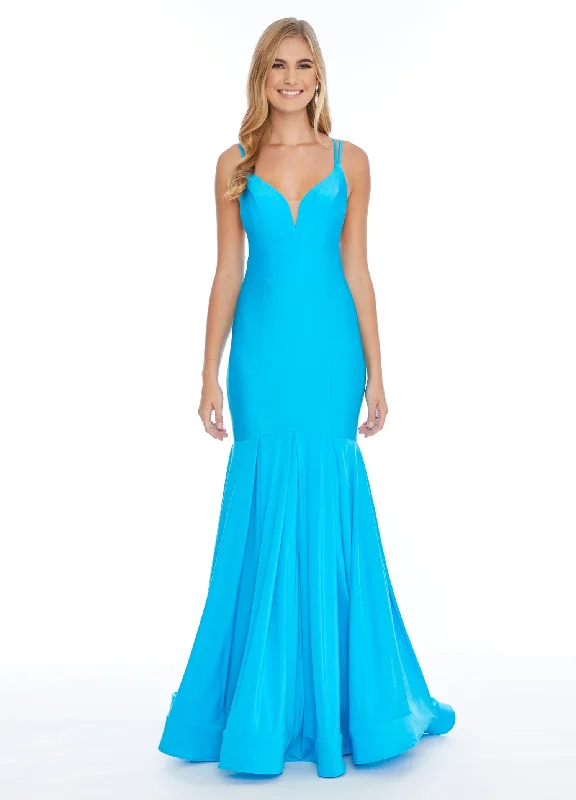 Women's Clothing And Garments Sets Ashley Lauren 1870 size 6 Turquoise Mermaid Prom Dress Neon Pageant Gown