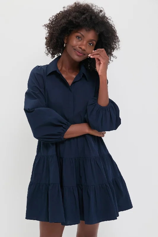 Women's Athleisure Apparel Navy Mabel Mini Dress