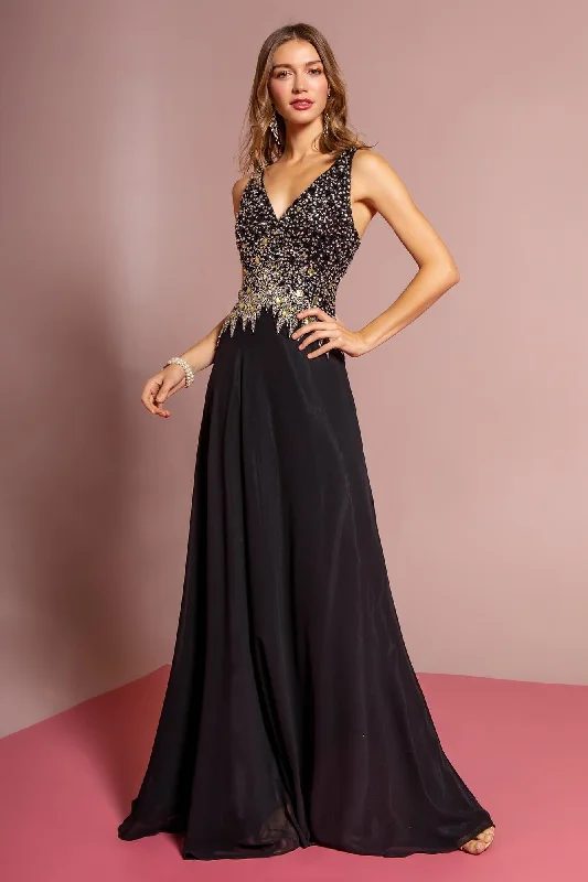 Affordable Fashion Clothing For Women Open Back Prom Chiffon Long Dress Formal