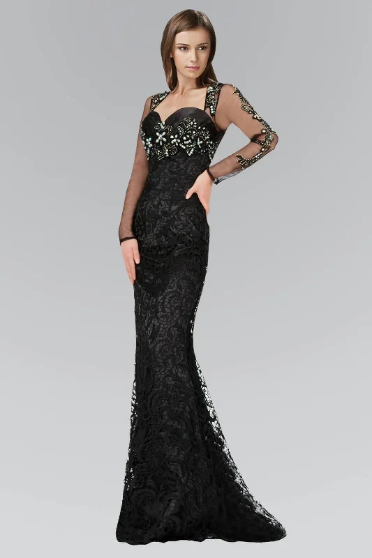 Women's Elegant Evening Attire Long Fitted Prom Dress Formal Evening Gown