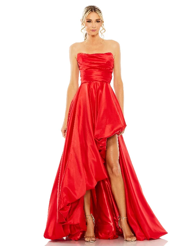 Women's Attire Mac Duggal 11685 High Low Strapless Prom Dress