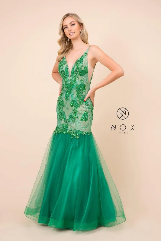 Women's Trendy Outfit Long Mermaid Evening Gown Formal Prom Dress