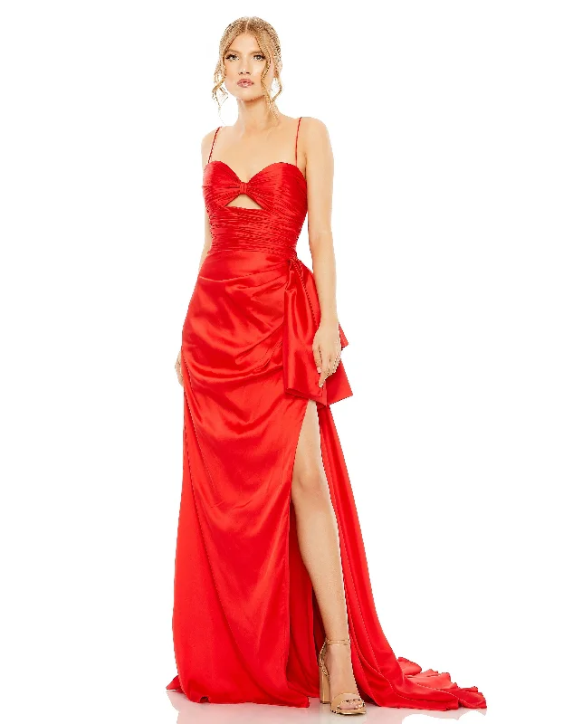 Women's Seasonal Garments Mac Duggal 68450 Prom Spaghetti Strap Long Gown