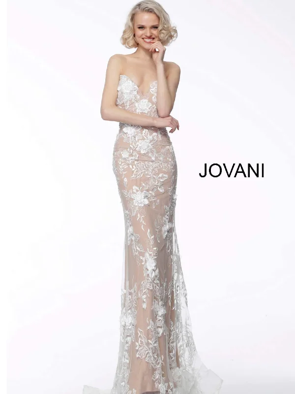 Women's Comfortable Lounge Outfit Jovani 64031 Sexy Formal Prom Long Dress