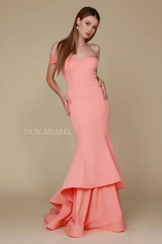 Women's Plus-Size Outfit Long Prom Dress Formal Evening Tiered Mermaid Gown