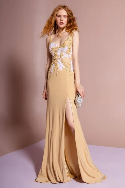 Women's High-Fashion Garments Mermaid Fit Long Formal Evening Prom Dress