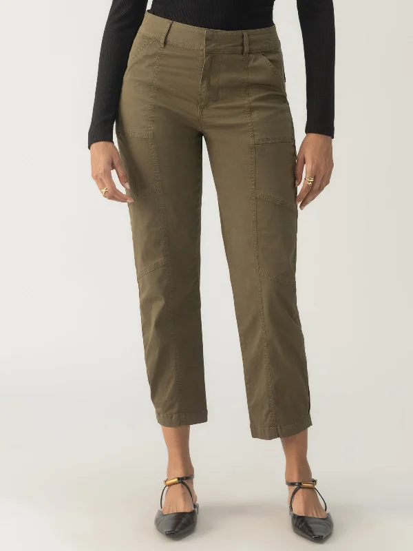 Women's Loungewear Clothes Sahara Tapered Standard Rise Pant Burnt Olive