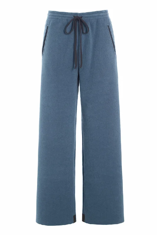 Women's Elegant Evening Outfit FLARE TROUSERS - 2116 - DUSTY BLUE