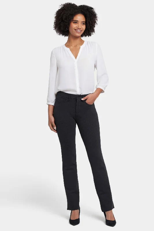 Women's Seasonal Apparel Marilyn Straight Pants - Charcoal Heathered