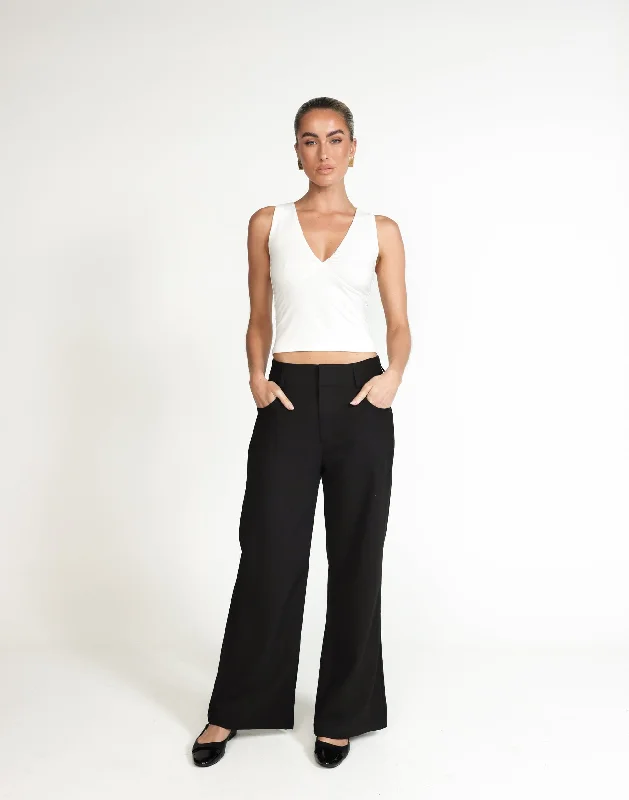 Women's Clothing Outfit Set Salome Pants (Black)