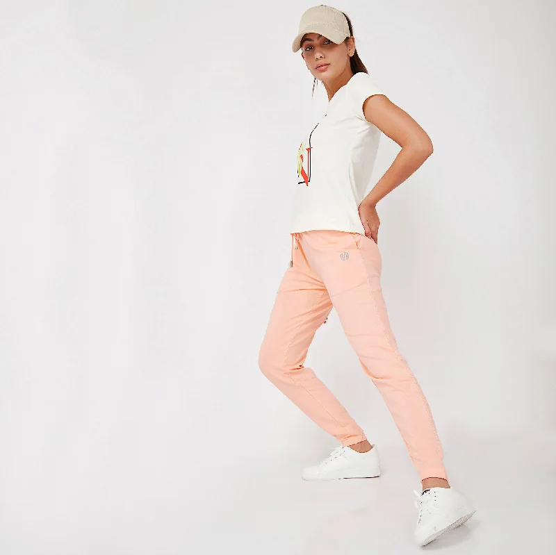 Women's Tops And Clothing Regular Fit Solid Trackpants