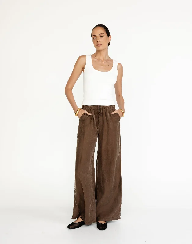 Comfortable Women's Clothes Kendall Pants (Cocoa)