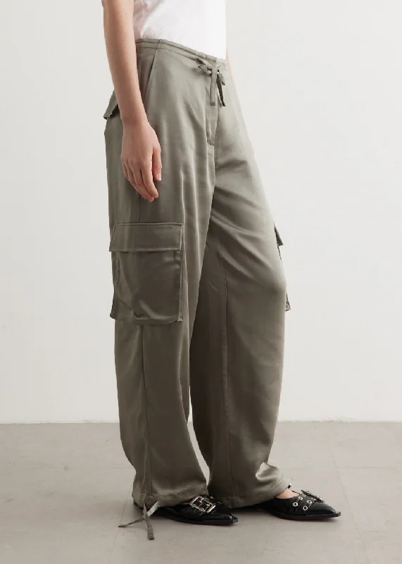 Women's Party Clothes Fremont Satin Cargo Pants