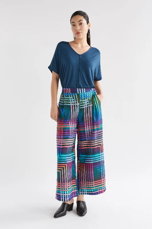 Women's Layered Outfit Ilona Light Linen Print Pant