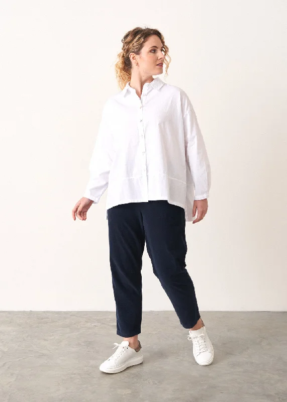 Comfortable Garments For Women PRU CORDUROY TROUSER - NAVY