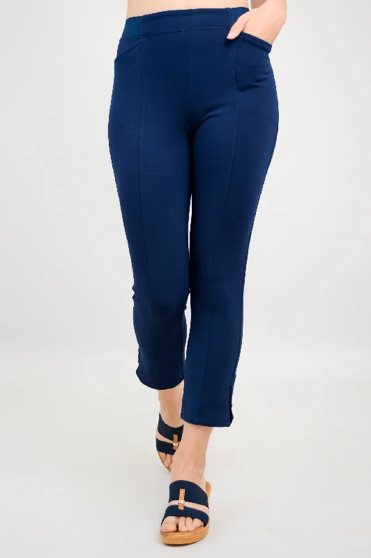 Women's Luxury Garments Nadine Crop, Indigo, Modal