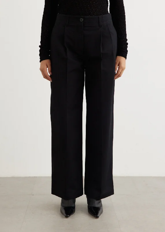 Affordable Women's Outfit Relaxed Twill Trousers