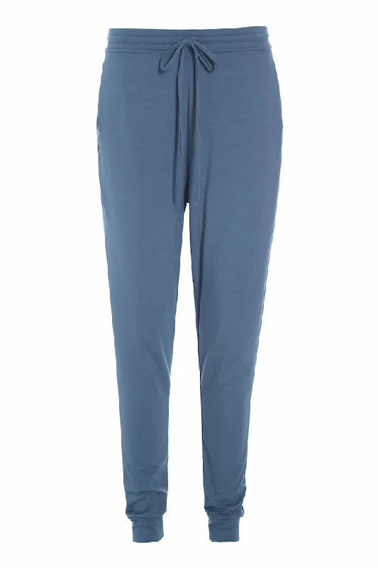 Women's Holiday Outfit JOGGING PANTS - 99012 - DUSTY BLUE