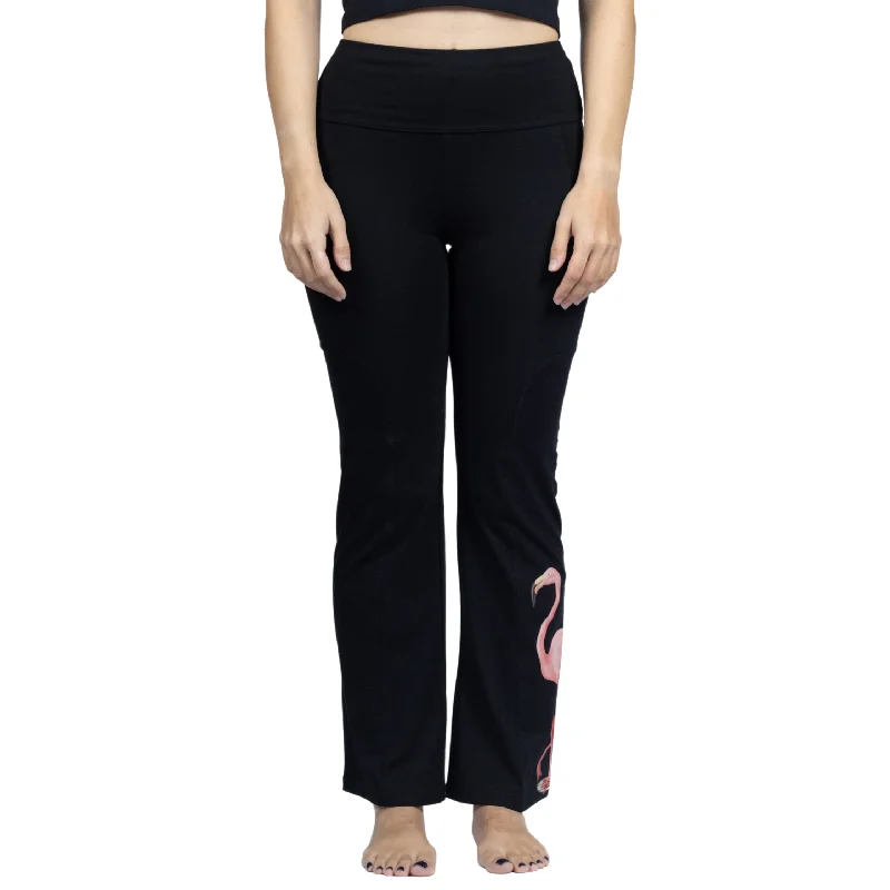 Women's Clothes And Apparel Sets Flamingo Yoga Pants with Pockets