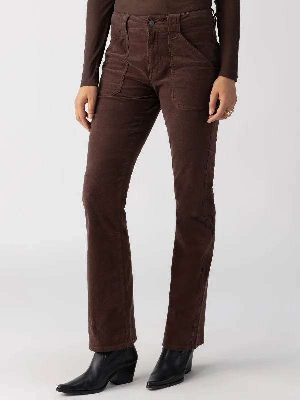 Women's Clothes And Garments Corduroy Hayden Bootcut Standard Rise Pant Brown Sugar