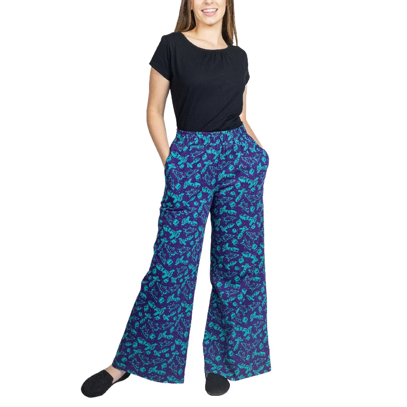 Women's Apparel Outer Space Palazzo Pants