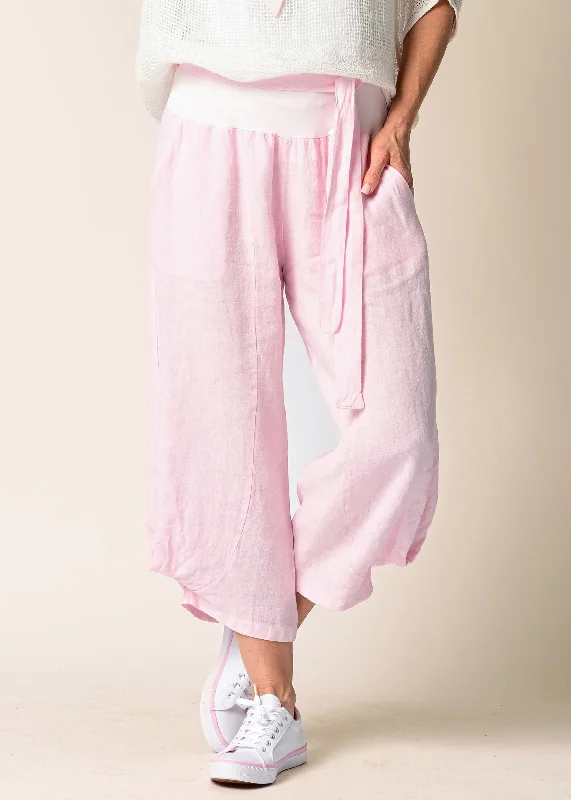 Stylish Women's Outfit Addison Linen Pants in Tutu