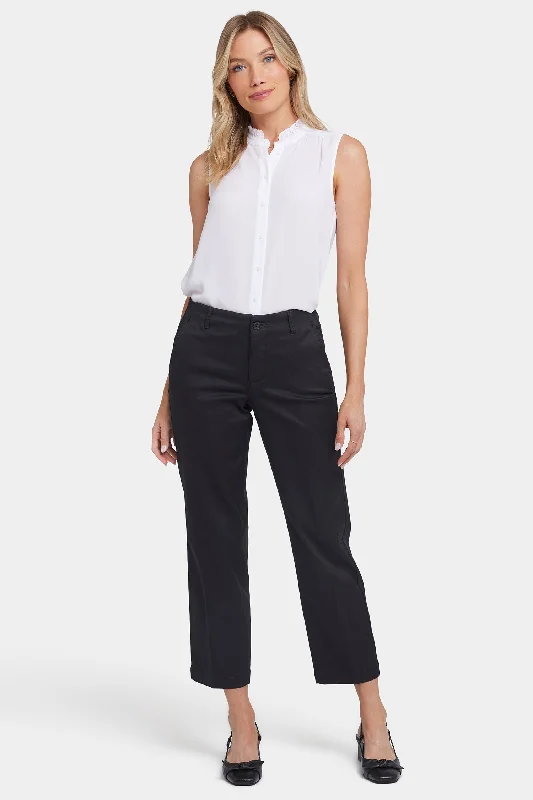 Sustainable Women's Apparel Marilyn Straight Ankle Pants - Black