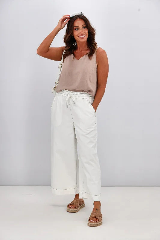 Women's Trendy Attire Elm Greta Wide Leg Pant White