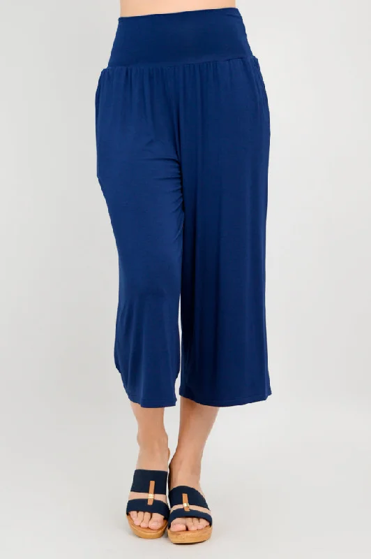 Stylish Women's Apparel Gaylene Capri, Indigo, Bamboo