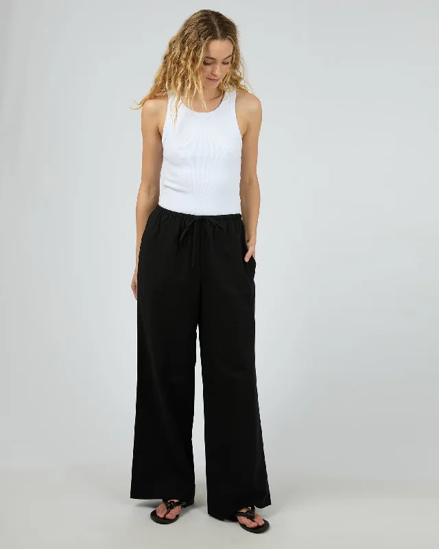 Women's Resort Attire Silent Theory Willa Pant Black