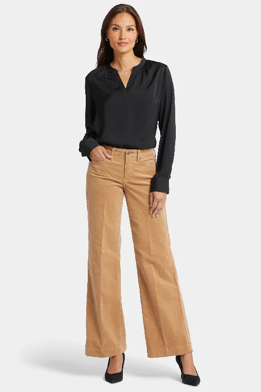 Women's Work Outfit Teresa Wide Leg Pants - Sand Dune