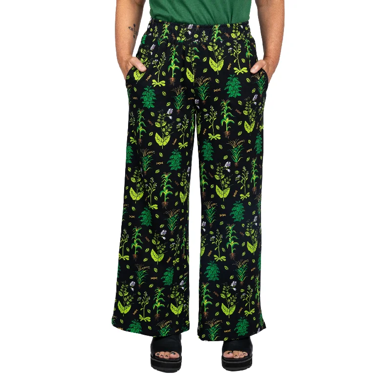 Women's Holiday Clothes Genetic Plants Palazzo Pants