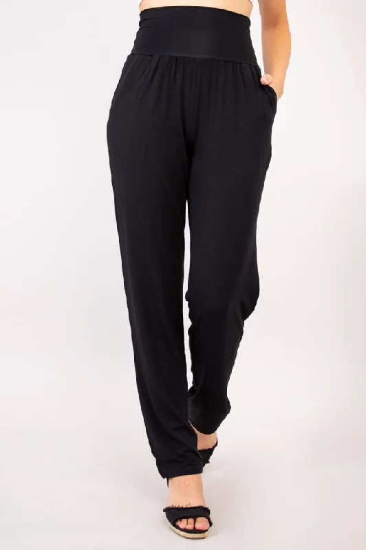 Women's Trendy Clothes Clair Tall Pant, Black, Bamboo