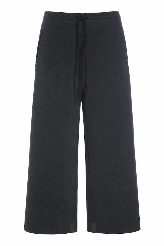 Women's Night-Out Outfit FLARE TROUSERS 3/4 LENGTH - 2115 - SOFT BLACK