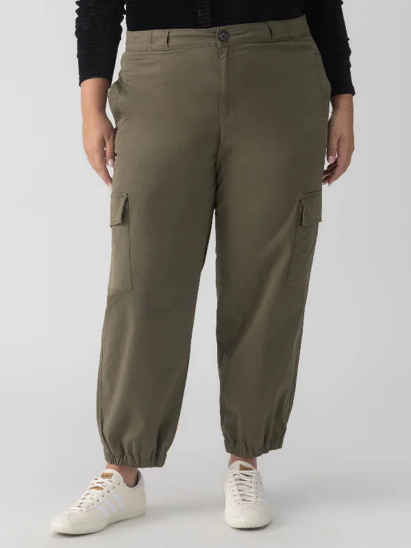 Women's Cozy Outfit For Lounging Take Over Jogger Mid-Rise Pant Kalamata Inclusive Collection