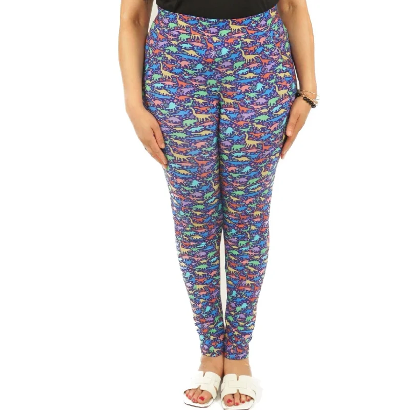 Classic Women's Clothing Styles Dinosaurs & Fossils Adults Leggings with Pockets [FINAL SALE]