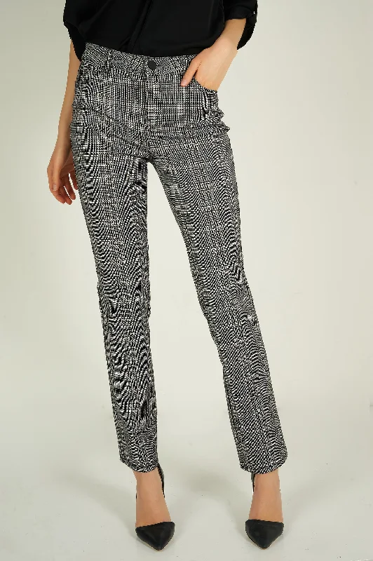 Women's High-Fashion Attire Pantalon à carreaux - DARLI-Y1 - (E-C9)