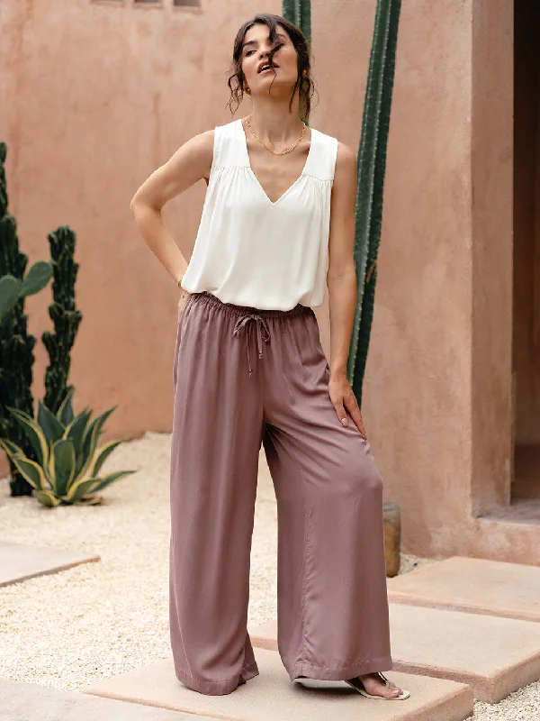 Women's Work Outfit Kasbah Ecovero™ Pants Plum