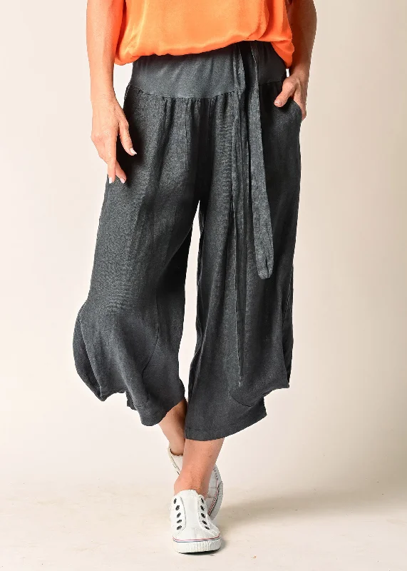 Women's Fashionable Attire For Work Addison Linen Pants in Granite