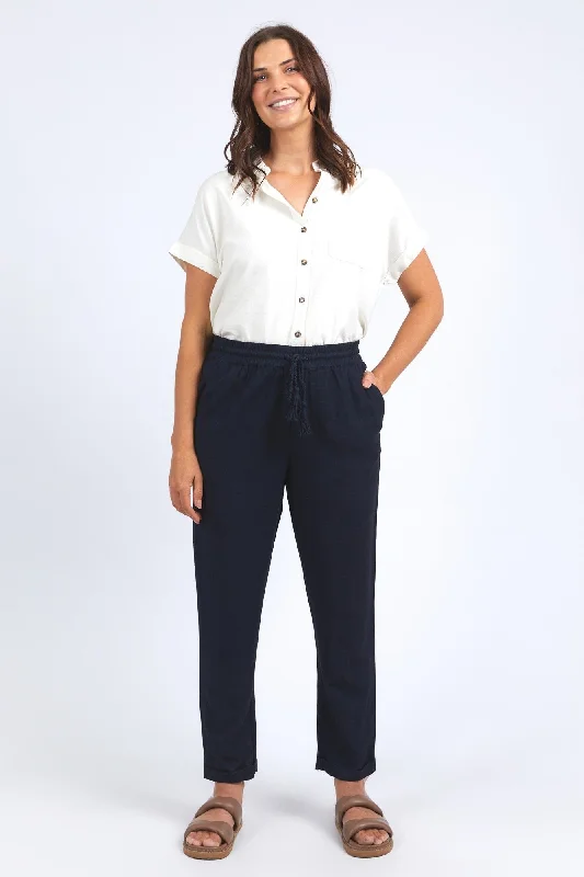 Chic Women's Attire Elm Clem Relaxed Pant Dark Sapphire